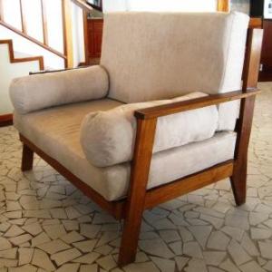 Love Seats Hardwood Frame with Micro Suede Cushions